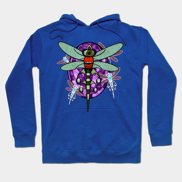 Dragonflies in Space Hoodie by Zenferren